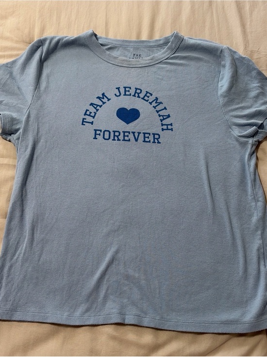 American Eagle Outfitters Tops - AE Team Jeremiah Forever Light Blue Graphic short sleeve Tee